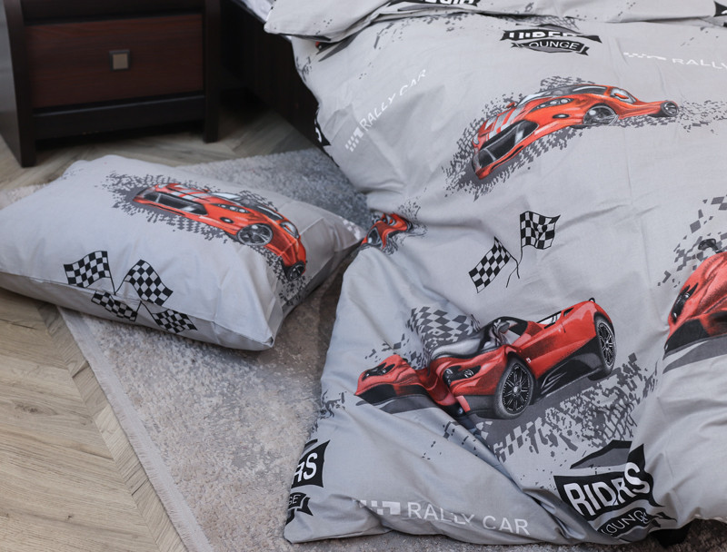 Полуторний набір постільної білизни 150*220 із Бязі "Gold" №614528 Черешенка™