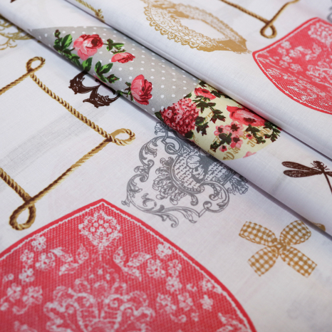 Тканина для постільної білизни Бязь "Gold" Lux GL3947