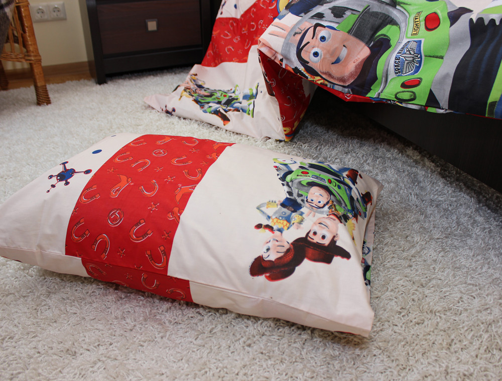 Полуторний набір постільної білизни 150*220 із Бязі "Gold" №164301 Черешенька™