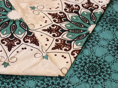 Двоспальний набір постільної білизни 180*220 із Бязі "Gold" №157304AB Черешенка™