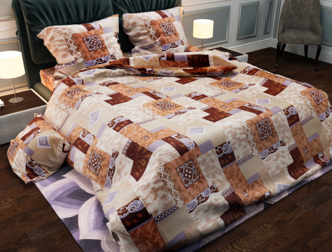 Ткань для постельного белья Бязь "Gold" Lux GL2878R