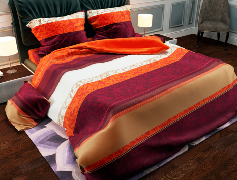 Ткань для постельного белья Бязь "Gold" Lux "Полоска" GL871