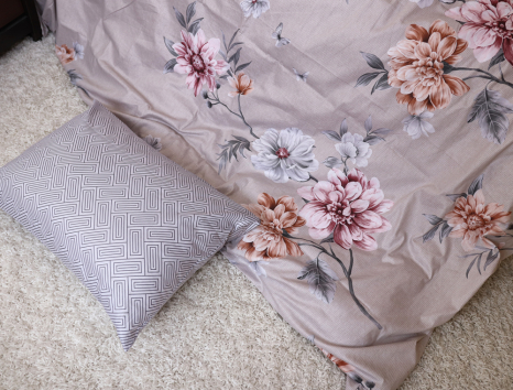 Сімейний набір постільної білизни із Сатину №015AB Черешенка™