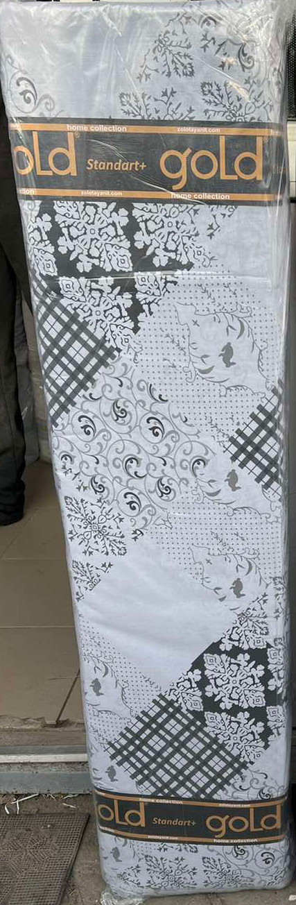 Ткань для постельного белья Бязь "Gold" Lux клетка GL17170grey 