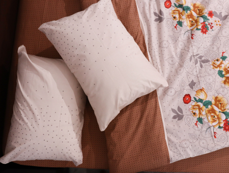 Двуспальный набор постельного белья 180*220 из Бязи "Gold" №153116АВ Черешенка™