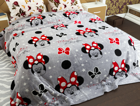 Полуторный флисовый плед №33850