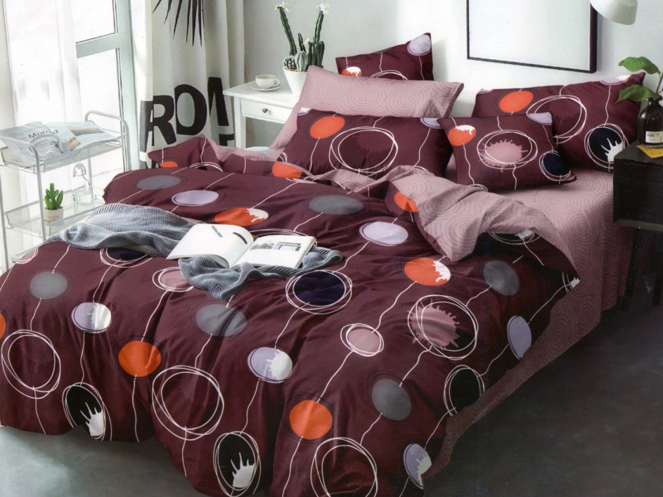 Тканина для постільної білизни Сатин S-097 (A+B) - (60м+60м)