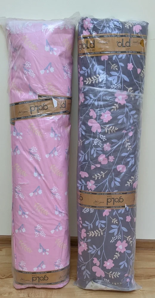 Ткань для постельного белья Бязь "Gold" Lux "Счастливый Цветок " GL1567 (A+B) - (50м+50м)