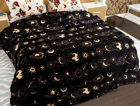 Двуспальный флисовый плед №33620