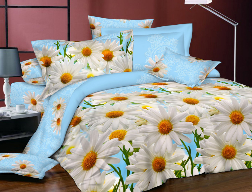 Двоспальний набір постільної білизни 180*220 із Бязі "Gold" №15857 Черешенка™