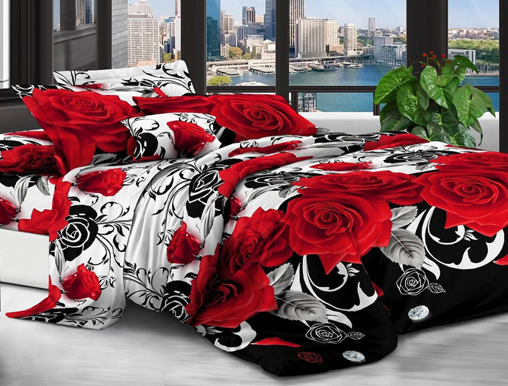 Двуспальный набор постельного белья 180*220 из поликотона №202968 Черешенка™