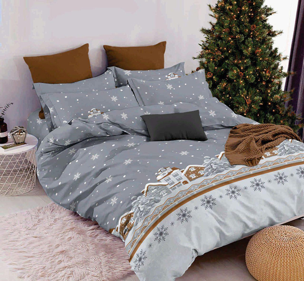 Ткань для постельного белья Бязь "Gold" Lux GL11310brown