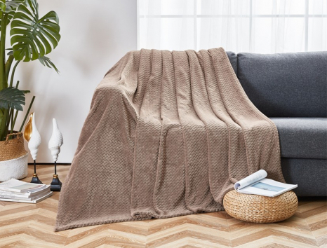 Полуторний флісовий плед №34001