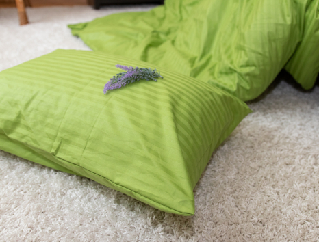 Сімейний набір постільної білизни зі Страйп Сатину №50999 Черешенка™