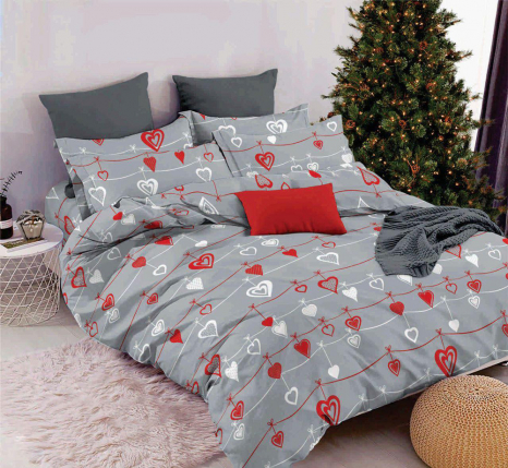 Ткань для постельного белья Бязь "Gold" Lux GL11290grey