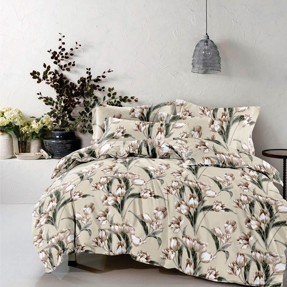 Тканина для постільної білизни Бязь "Gold" GLL1005Beige