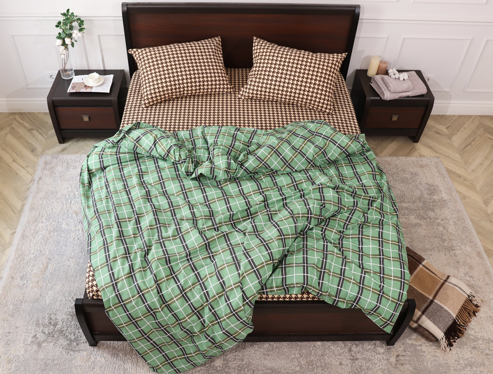 Семейный набор хлопкового постельного белья из Бязи "Gold" №157934AB Черешенка™