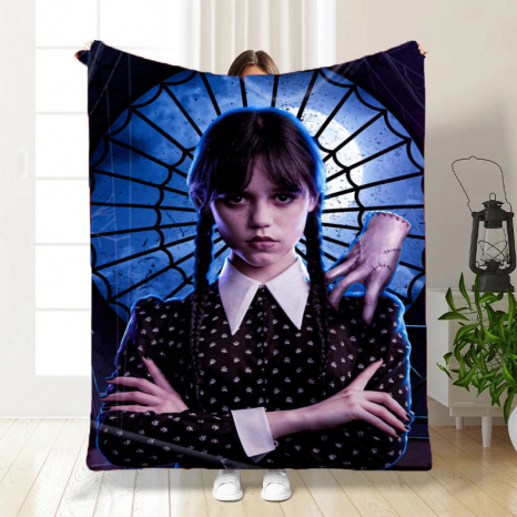 Плед с 3D-принтом 160*200 "Уэнздей" №20222345