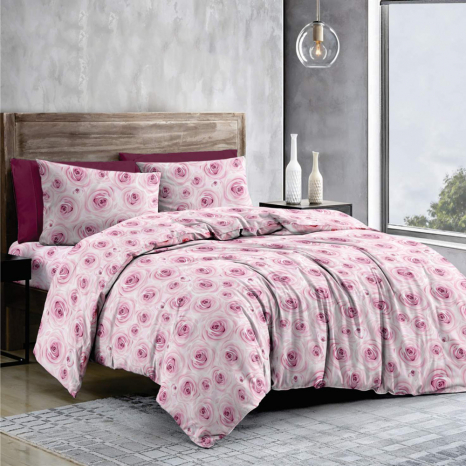 Тканина для постільної білизни Бязь "Gold" Lux GL1160pink