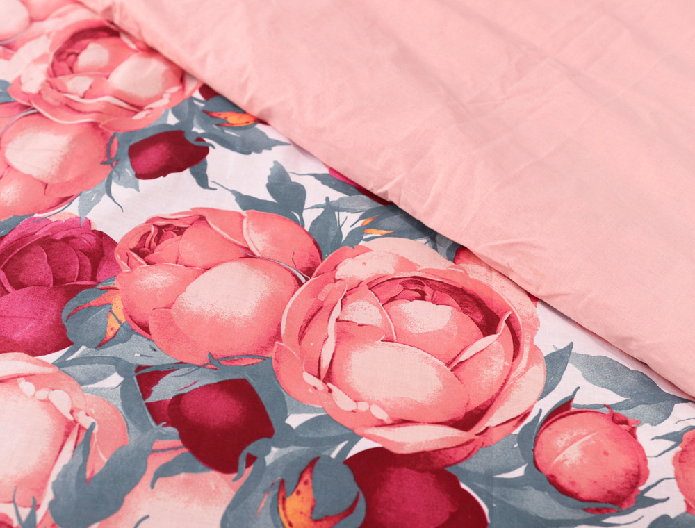 Полуторний набір постільної білизни 150*220 із Бязі "Gold" №153119AB Черешенька™