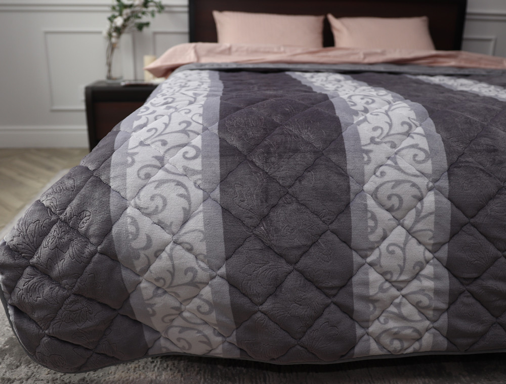 Евро флисовое стёганое покрывало №55051