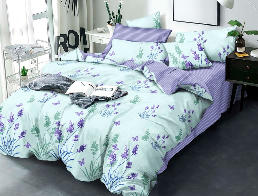 Полуторний набір постільної білизни 150*220 із Бязі "Gold" №157622AB Черешенка™