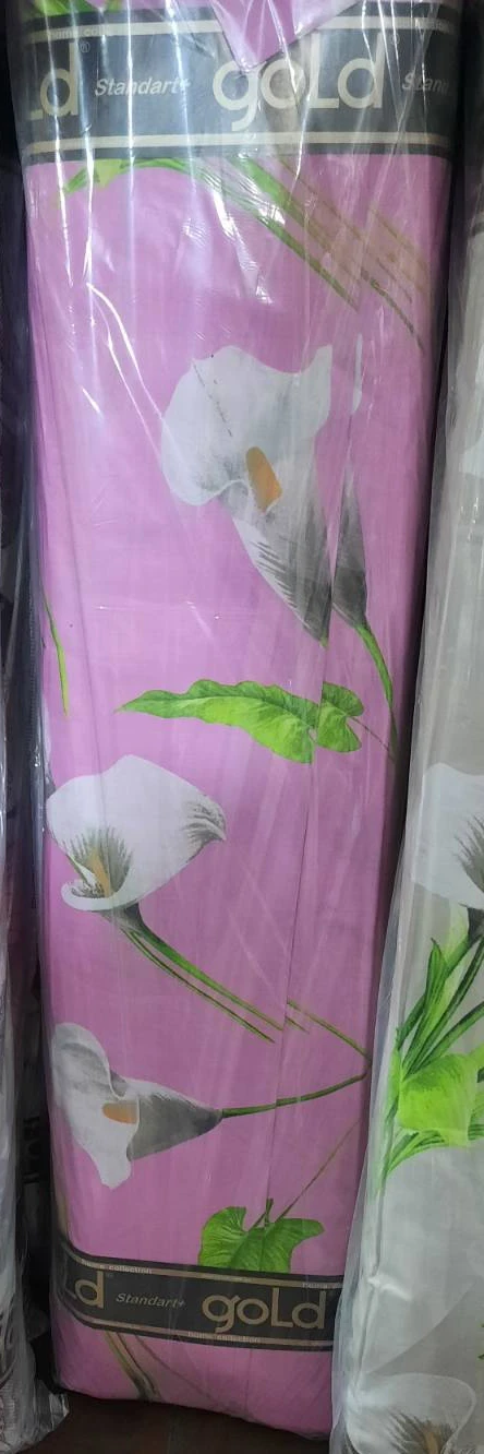 Тканина для постільної білизни Бязь "Gold" Lux GL3675pink