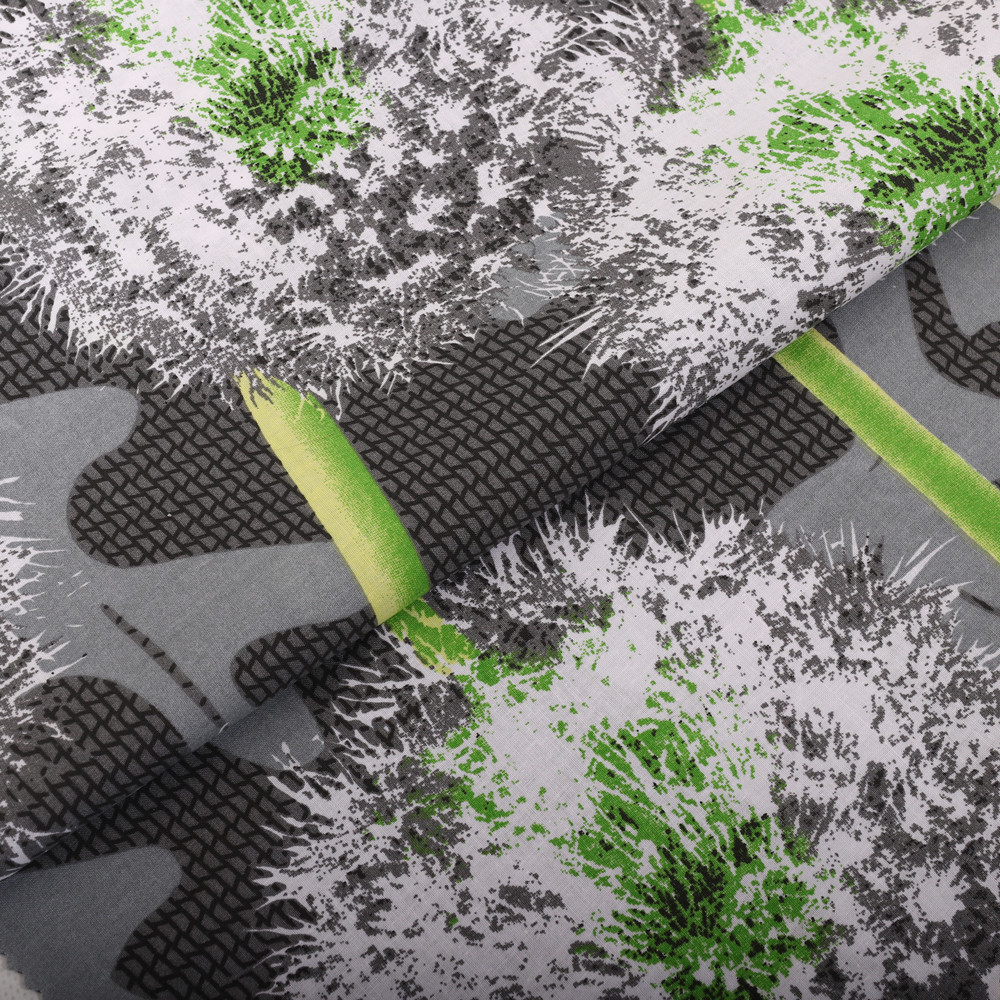 Тканина для постільної білизни Бязь "Gold" Lux GL070 (A+B) " Кульбаби"- (50м+50м)