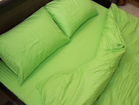 Сімейний набір постільної білизни зі Страйп Сатину №545910 KRISPOL™