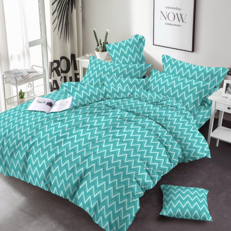 Ткань для постельного белья Бязь "Gold" Lux GL3583blue