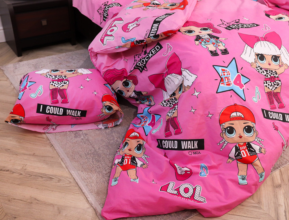 Полуторний набір постільної білизни 150*220 із Бязі "Gold" №16798 Черешенка™