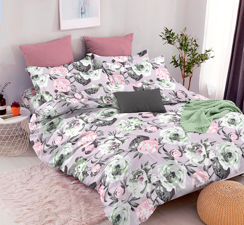 Ткань для постельного белья Бязь "Gold" Lux GL10760lilak