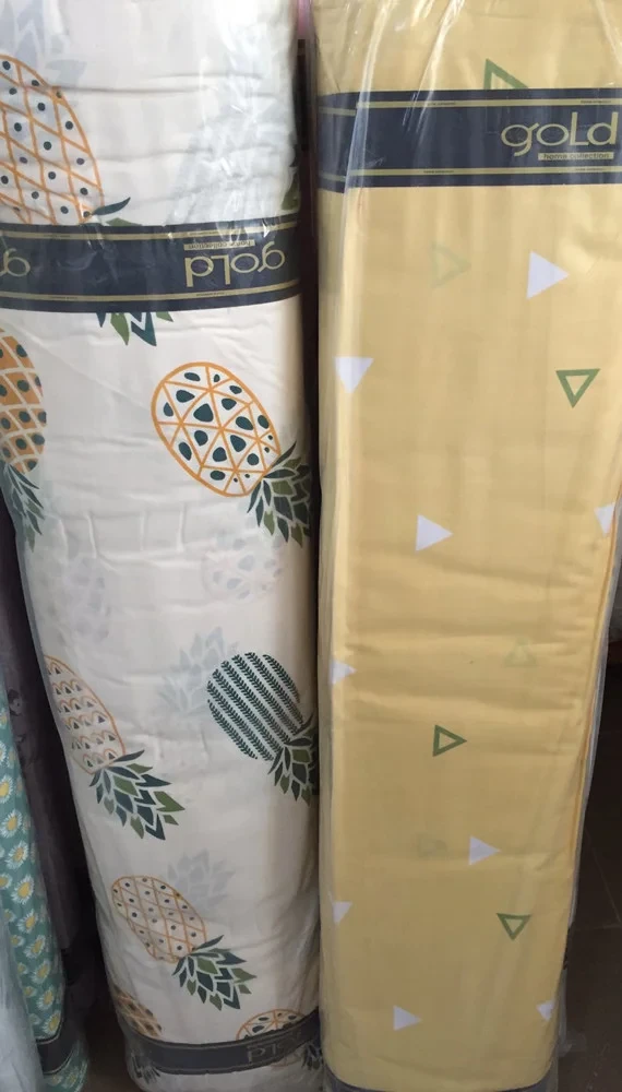 Ткань для постельного белья Бязь "Gold" Lux "Сочный ананас" GL1472 (A+B) - (50м+50м)