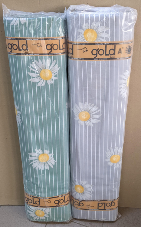 Ткань для постельного белья Бязь "Gold" Lux GL3553green