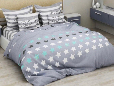 Тканина для постільної білизни Бязь "Gold" Lux GL1307 (A+B) - (50м+50м)