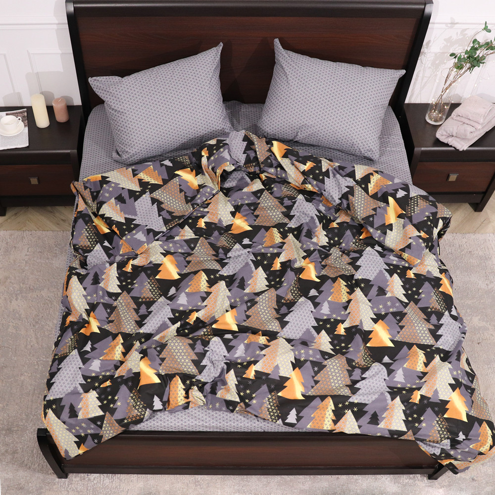 Полуторный набор постельного белья 150*220 из Бязи "Gold" №1510210AB Черешенка™