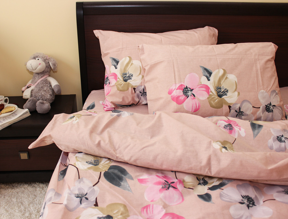 Сімейний набір постільної білизни із Бязі "Gold" №15512 Черешенка™