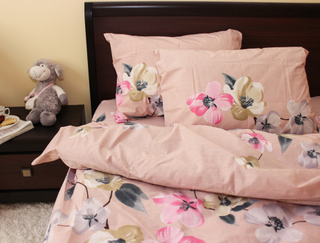 Сімейний набір постільної білизни із Бязі "Gold" №15512 Черешенка™