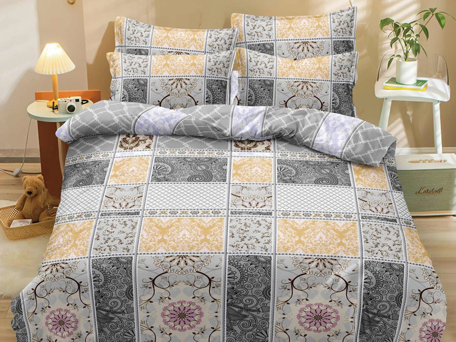 Євро набір постільної білизни 200*220 із полікотону №201364 Черешенька™