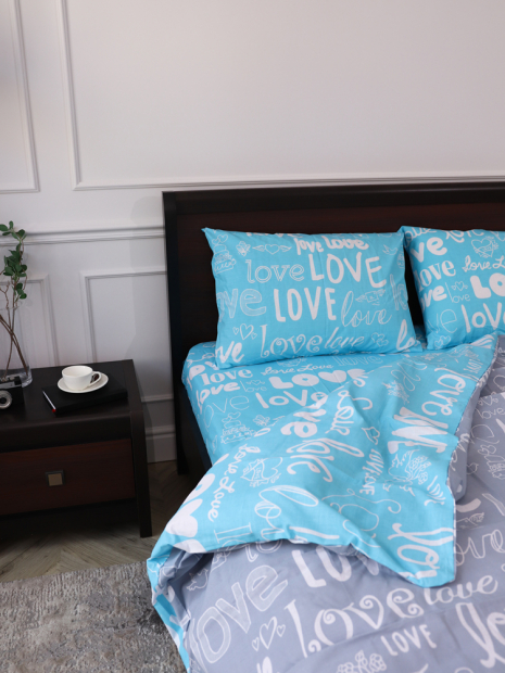 Сімейний набір постільної білизни із Бязі "Gold" №157207AB Черешенка™