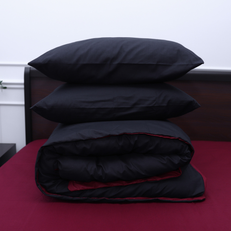 Євро-максі набір однотонної постільної білизни 200*220 із Бязі "Gold" №151564AB Черешенка™