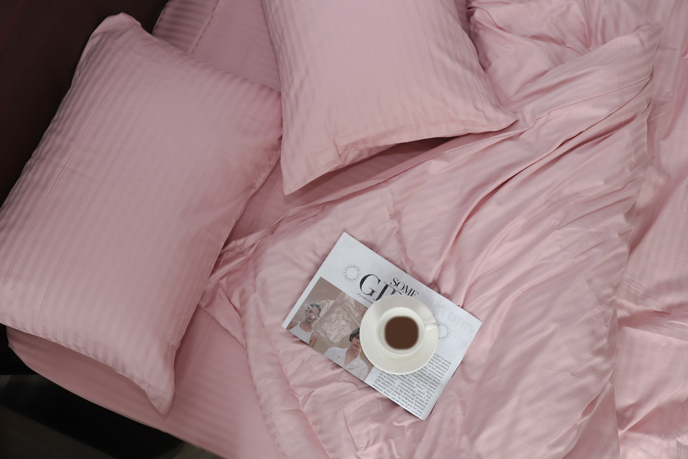 Семейный набор постельного белья 240*220 из микрофибры в полоску №2061415 Черешенка™