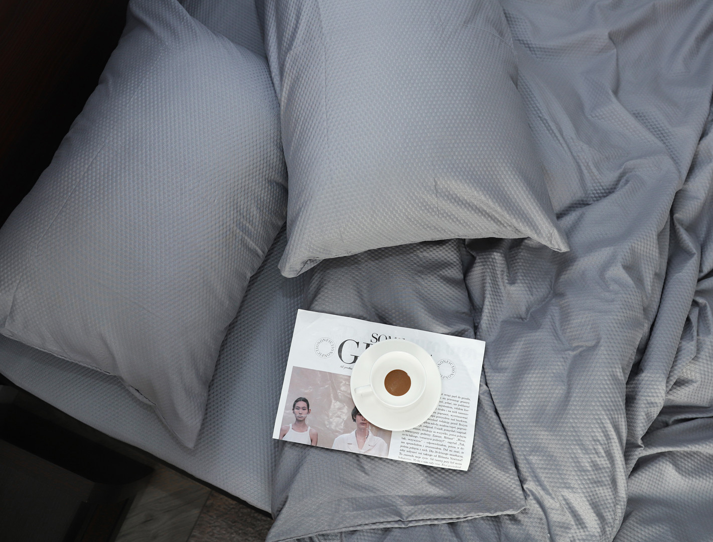 Полуторний набір постільної білизни 150*220 з пресованої мікрофібри №200202 Черешенка™