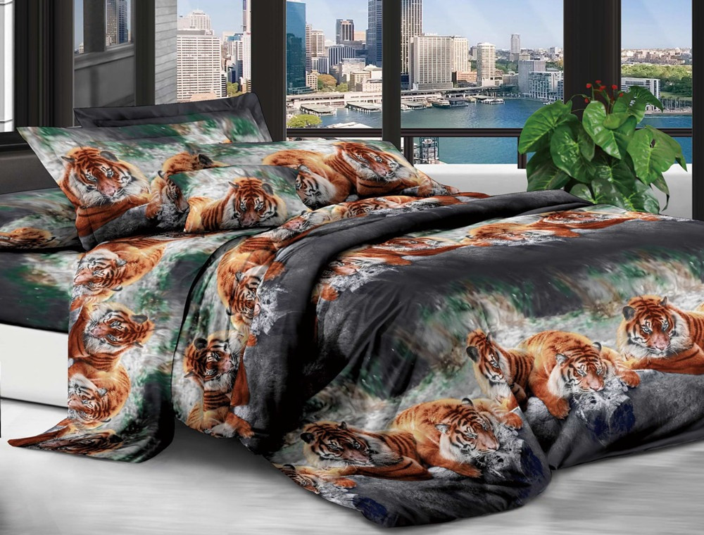 Євро набір постільної білизни 200*220 із полікотону №203877 Черешенька™