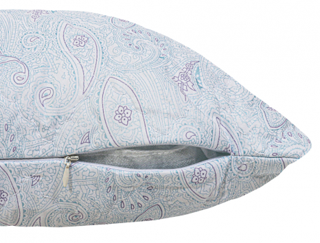 Подушка стьобана на блискавці 70*70 мікрофібра/холлофайбер №7070-7