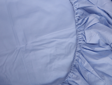 Простирадло на резинці (160*200*25) світло-блакитне №1064