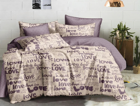 Евро макси набор постельного белья 200*220 из Бязи "Gold" №151090AB Черешенка™