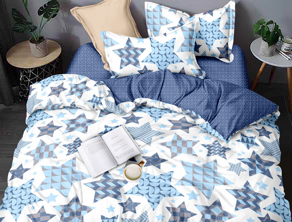 Полуторний набір постільної білизни 150*220 із Бязі "Gold" №151118AB Черешенка™