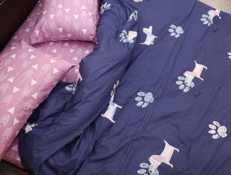 Полуторный набор постельного белья 150*220 из Сатина №784AB Черешенка™