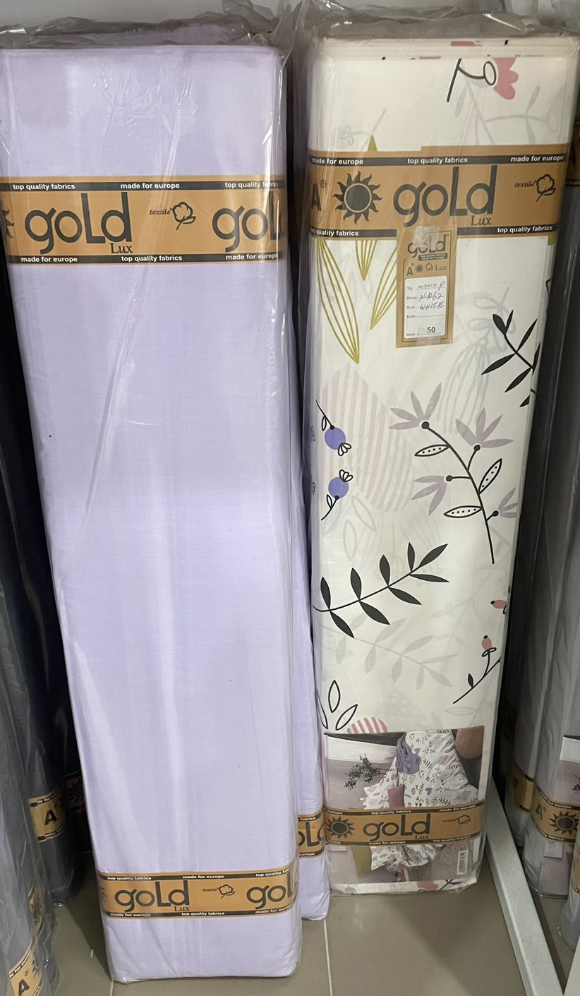 Тканина для постільної білизни Бязь "Gold" Lux GL3365-lilac (A+B) - (50м+50м)